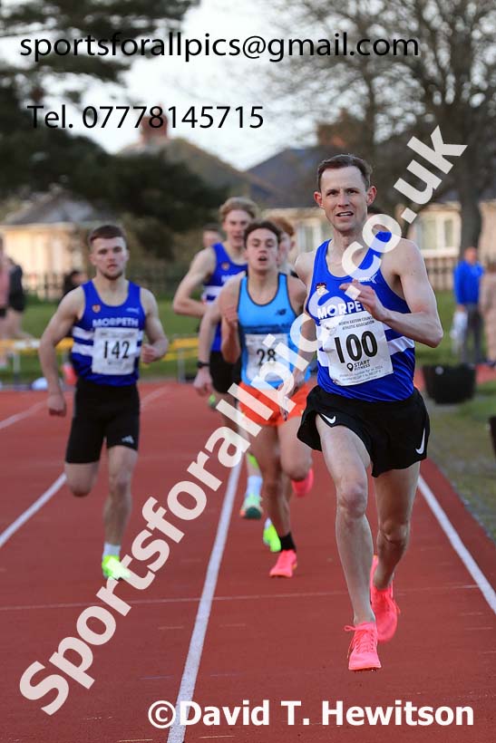 1500 metres, 2024 NEGP 1, Monkton Stadium, Jarrow. Photo: David T. Hewitson/Sports for All Pics